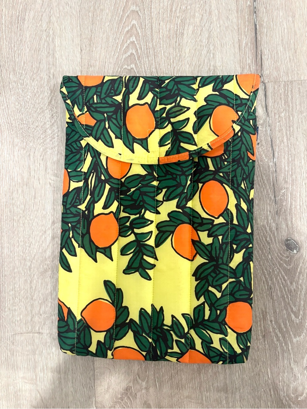 Yellow Orange Print Women's Clutch Bag